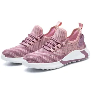 Women's Steel Toe Work Shoes Lightweight Safety Shoes Industrial Working Sneakers Breathable Construction Shoes