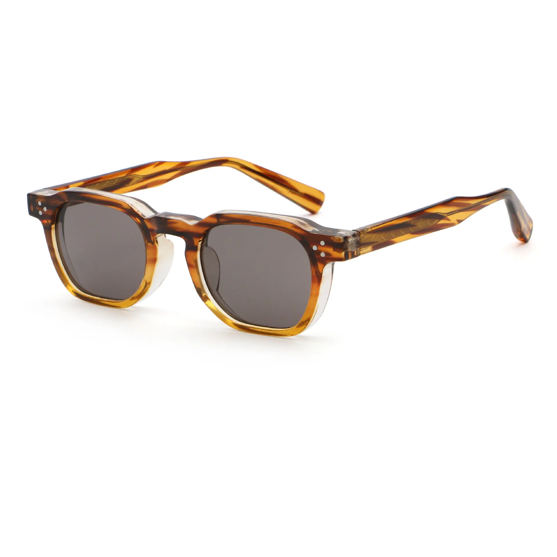 C11 brown tofu pudding&yellow frame/purp