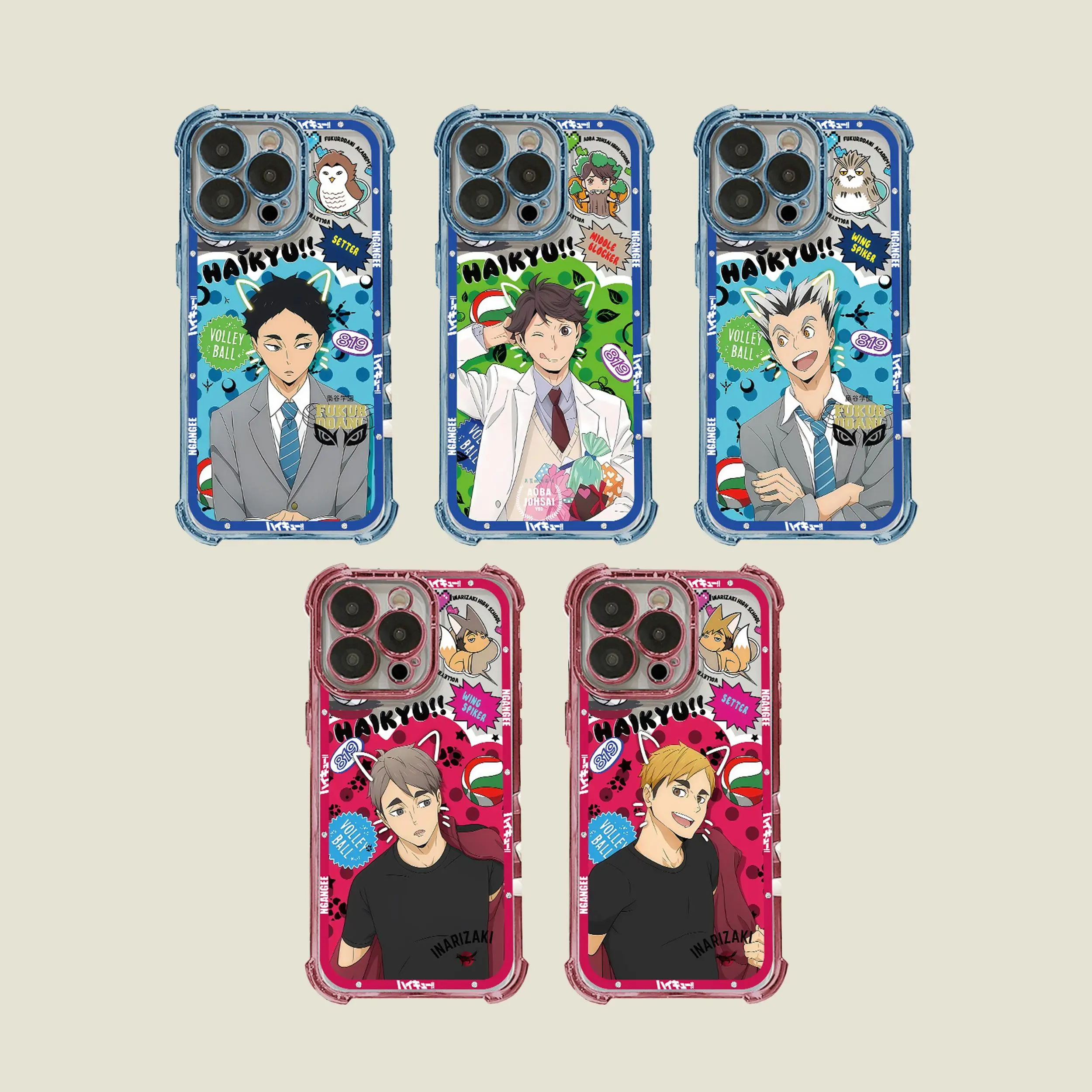 HAIKYU Anime Phone Protect Cover Accessories for Galaxy S22, S23, S23FE, S24, S24FE, S25, S26, S26ULTRA and iPhone 11, 12, 13, 14, 15, 16 PLUS, 17, 17AIR, 17 PRO MAX (PQSNN6-10)