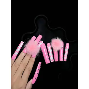 bedazzled Rainbow Pastel Glitter Nail Setkit kit nina pool press