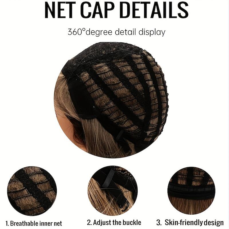 Men'S 70s & 80s Synthetic Mullet Wig - Funny Pop Rock Style, Straight Rose Net Cap, White Sleeveless Shirt for Costume Parties & Themed Events, Funny Wig, Themed Event Accessory, Retro Hairpiece, Durable Hairpiece