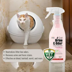 2 in 1 Bottle (Free Refill Pod) Cat Urine & Odor Destroyer - Pomegranate | 64 oz Total