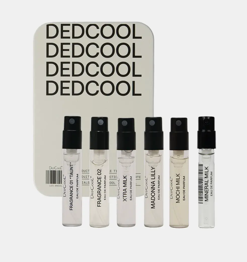 DedCool Best Sellers Discovery Set - Xtra Milk, Mochi Milk, Mineral Milk, 01 Taunt, Fragrance 02 and Madonna Lilly