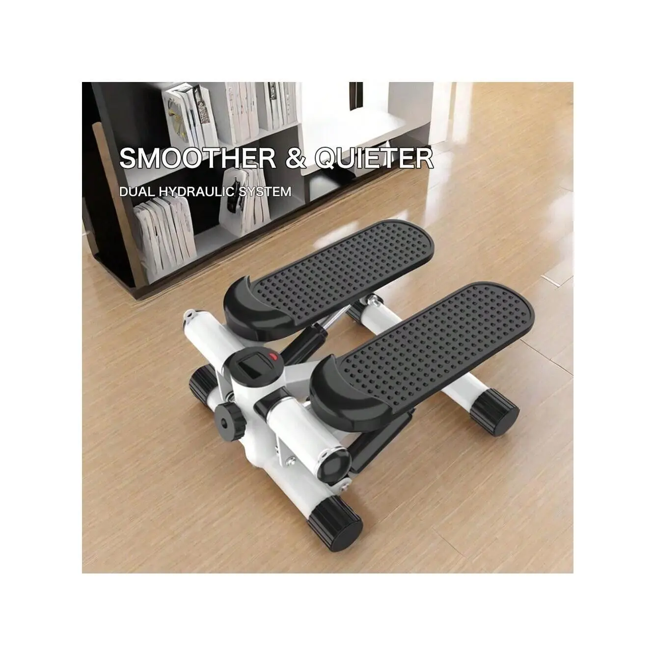 Hot selling styles  Steppers Exercise 300 Lb Loading Capacity Mini Stepper Stair With LCD Monitor For Home Office Cardio Fiess Full Body Workout White Black Sier