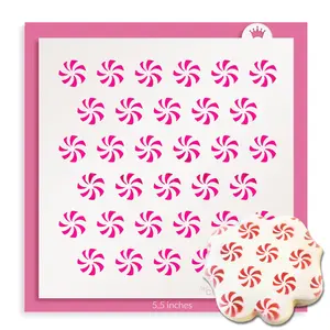 PEPPERMINT SWIRLS STENCIL