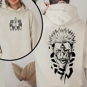 Retro Sukuna Hoodie Sweatshirt TShirt, Jujutsu Kaisen Shirts, Anime Sukuna Shirt, Sukuna Hand Sign Tshirt, Gift For JJK Fans, Anime JJK Shirt