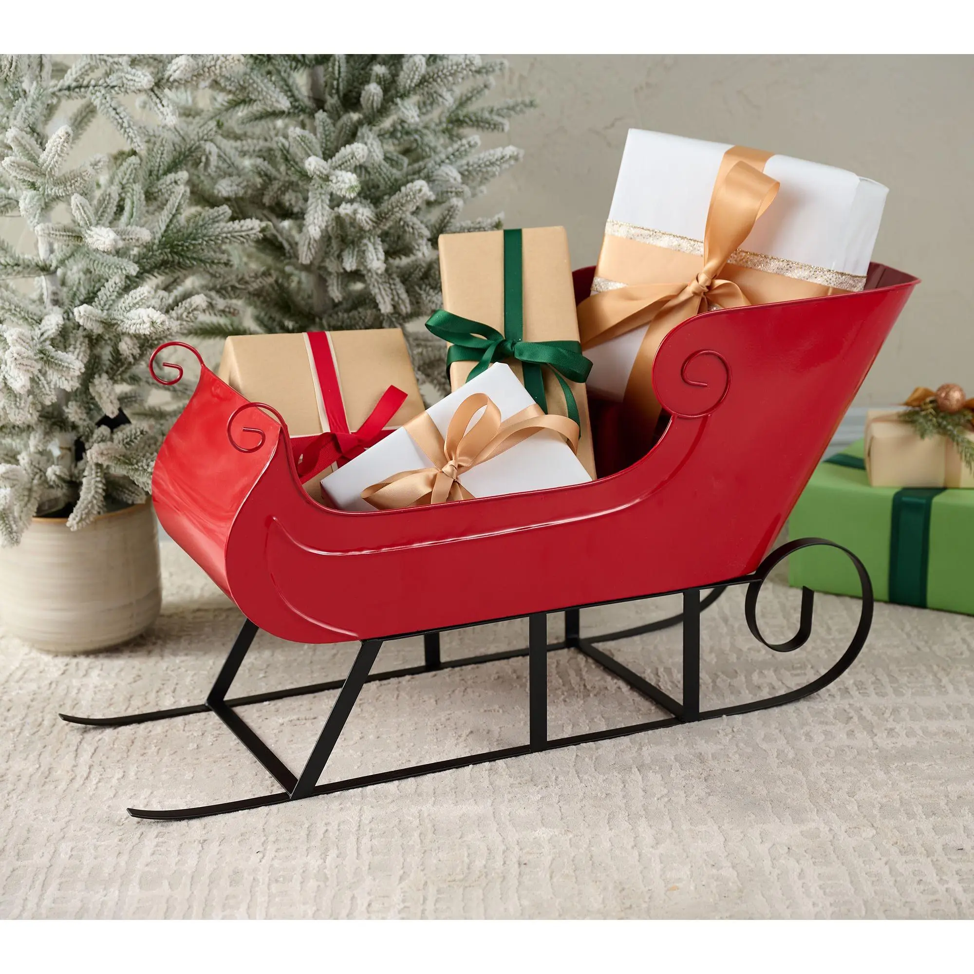 Metal Sleigh by Valerie Metal Sleigh by Valerie