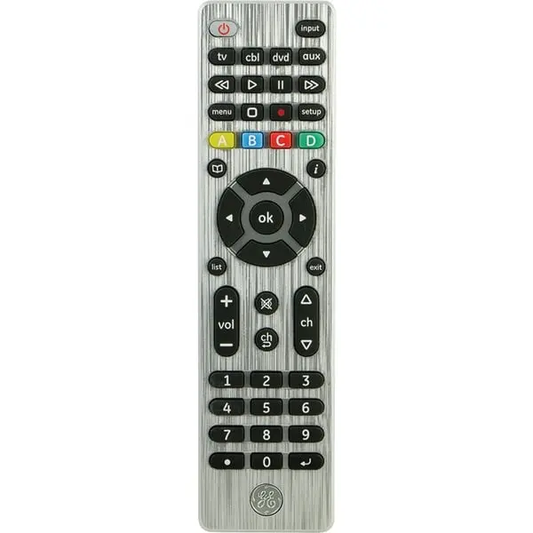 General Electric 4-Device Universal Remote Control, Silver