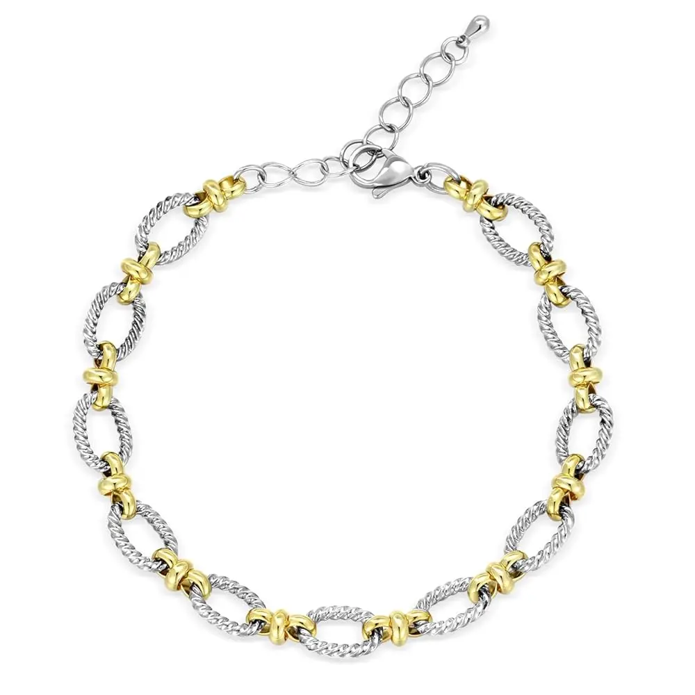 Aprilery Chunky Chain Link Jewelry – Fashion  Adjustable Lobster Clasp Bracelet for Women