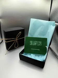 Saudi Arabia Flag Luxury Car Air Freshener – Premium Scent, Elegant Gift Packaging