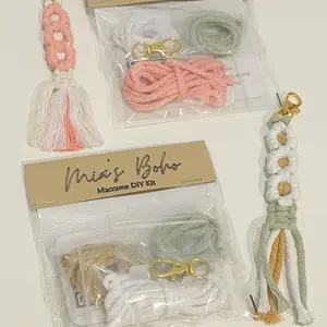 DIY MACRAME DAISY KEYCHAIN kit
