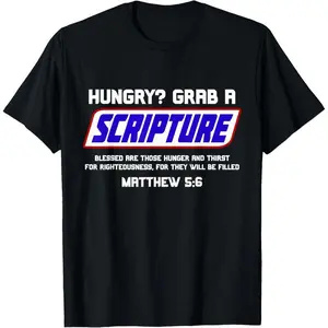 Cotton Short Sleeve  T-Shirt Funny Scripture Gifts, Bible Verse, Famous Scriptures, Quote T-Shirt
