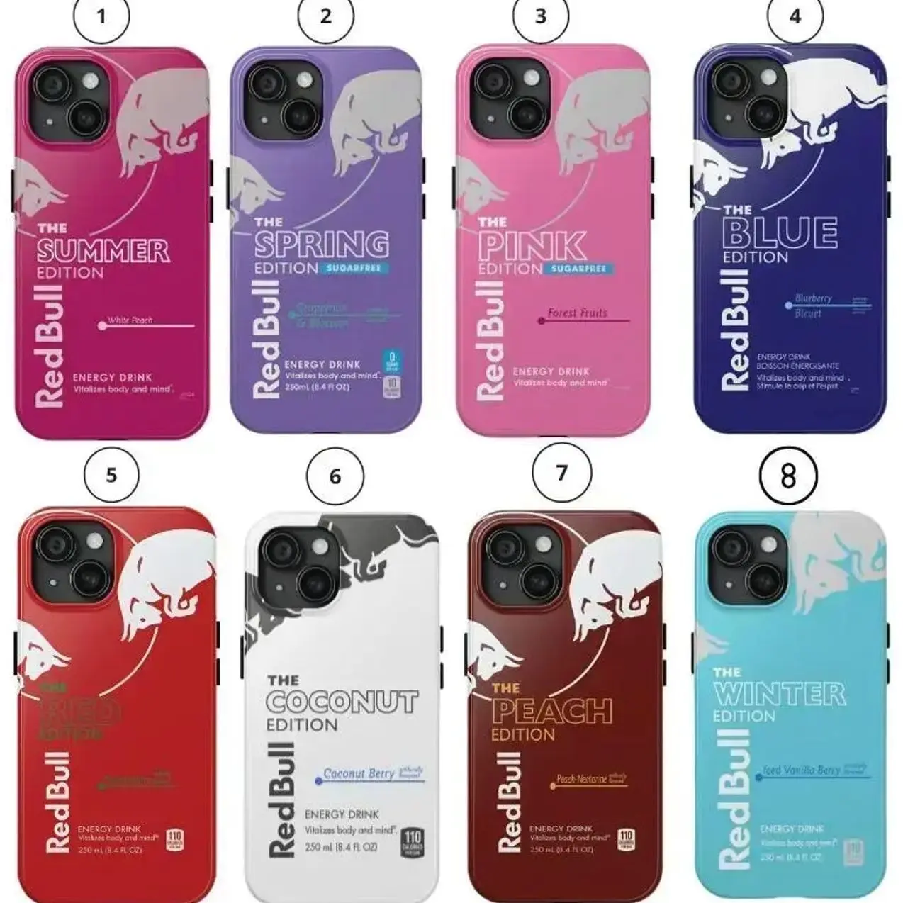 Drink Edition Redbull Collection – Premium Tough Phone Case 2026 HY827  Phone Case Suitable for iPhone 17-11 Pro Max