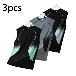 Men’s breathable fashion tank top—summer sleeveless men’s tank; stylish printed casual athletic tank for men; high-stretch quick-dry fabric men’s top/tank; suitable for sports, casual wear, training, fitness, running, and outdoor outfits; great as a gift