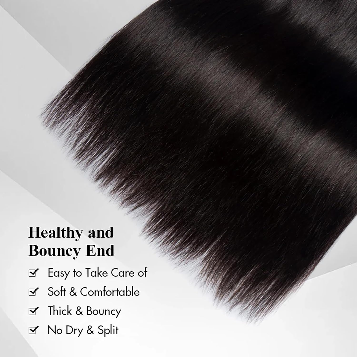 Human Hair Bundles Straight Bundles Human Hair 16 18 20 Inch Bundles Hair No Tangle No Shedding Double Weft 3 Unprocessed Burmese Bundles Human Hair Extensions Natural Color