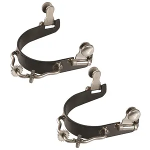 Jacks 1251 Black Steel Bumper Spurs with Rowel Jacks 1251 Black Steel Bumper Spurs with Rowel