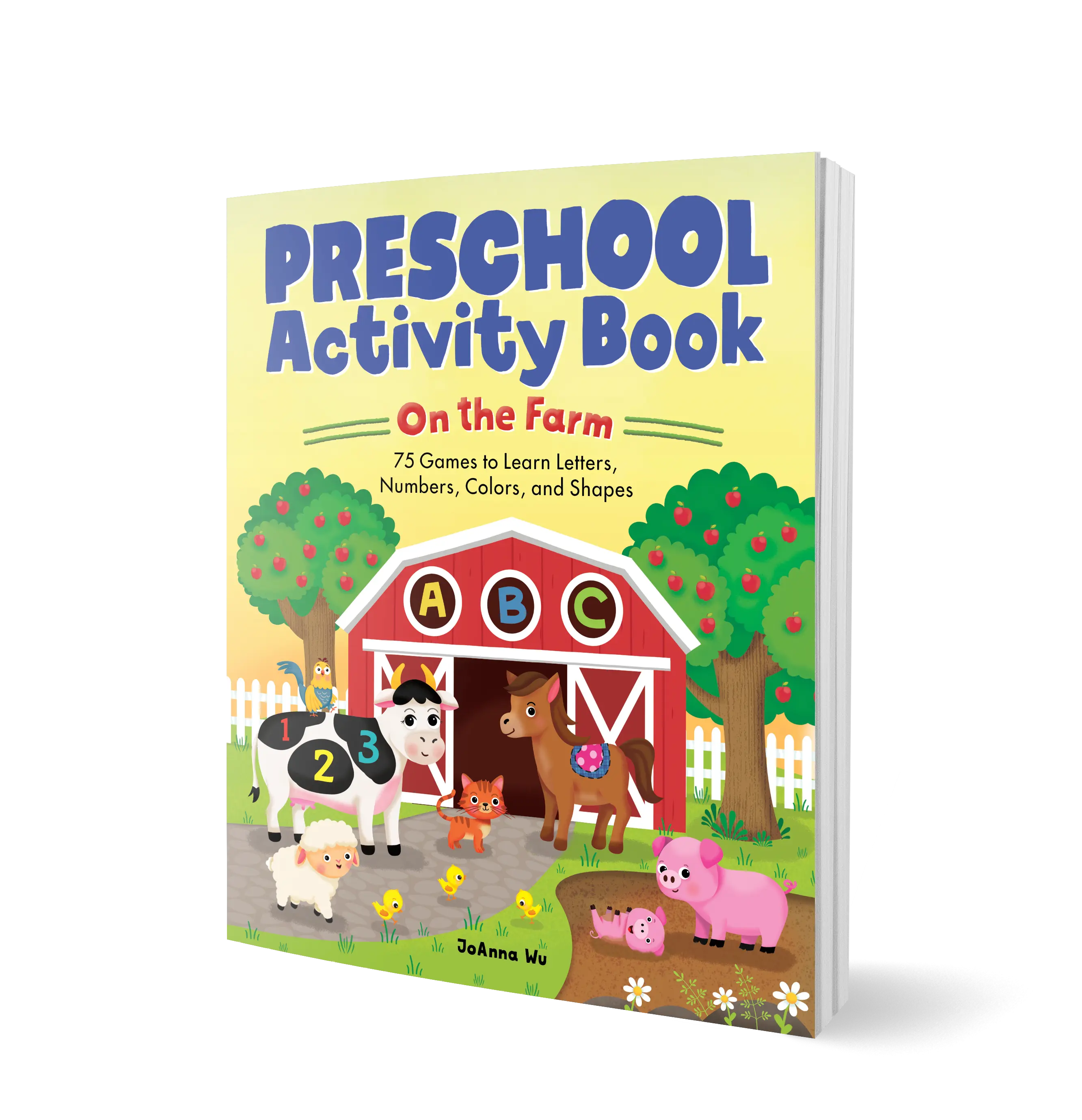 Preschool Activity Book On The Farm – Summer Learning Workbook with 75 Games for Preschool & Kindergarten Readiness