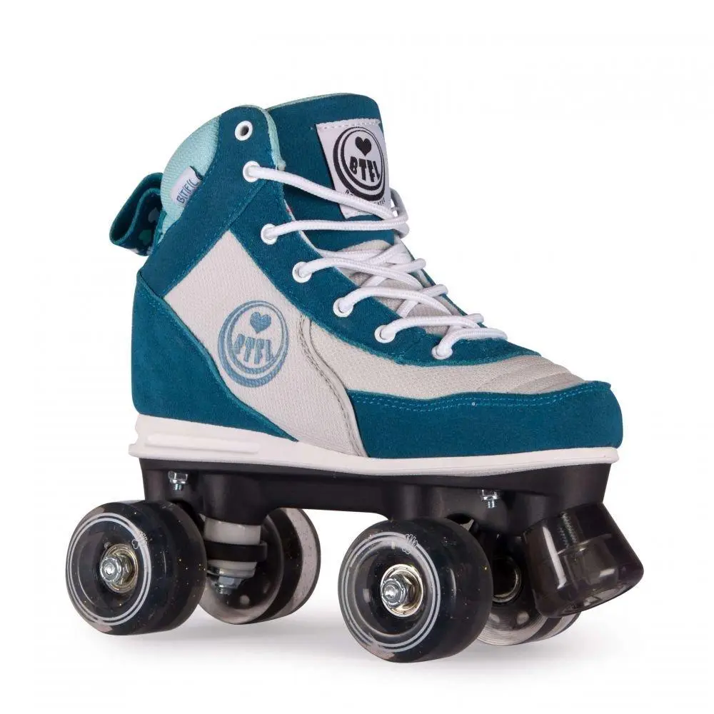 BTFL Romy BTFL Sneaker Roller Skate Quad Roller Skates for Girls High-Quality Retro Design with PP Chassis & Mesh Boot Ideal for Boardwalk Rink Artistic & Rhythmic Skating Low heel