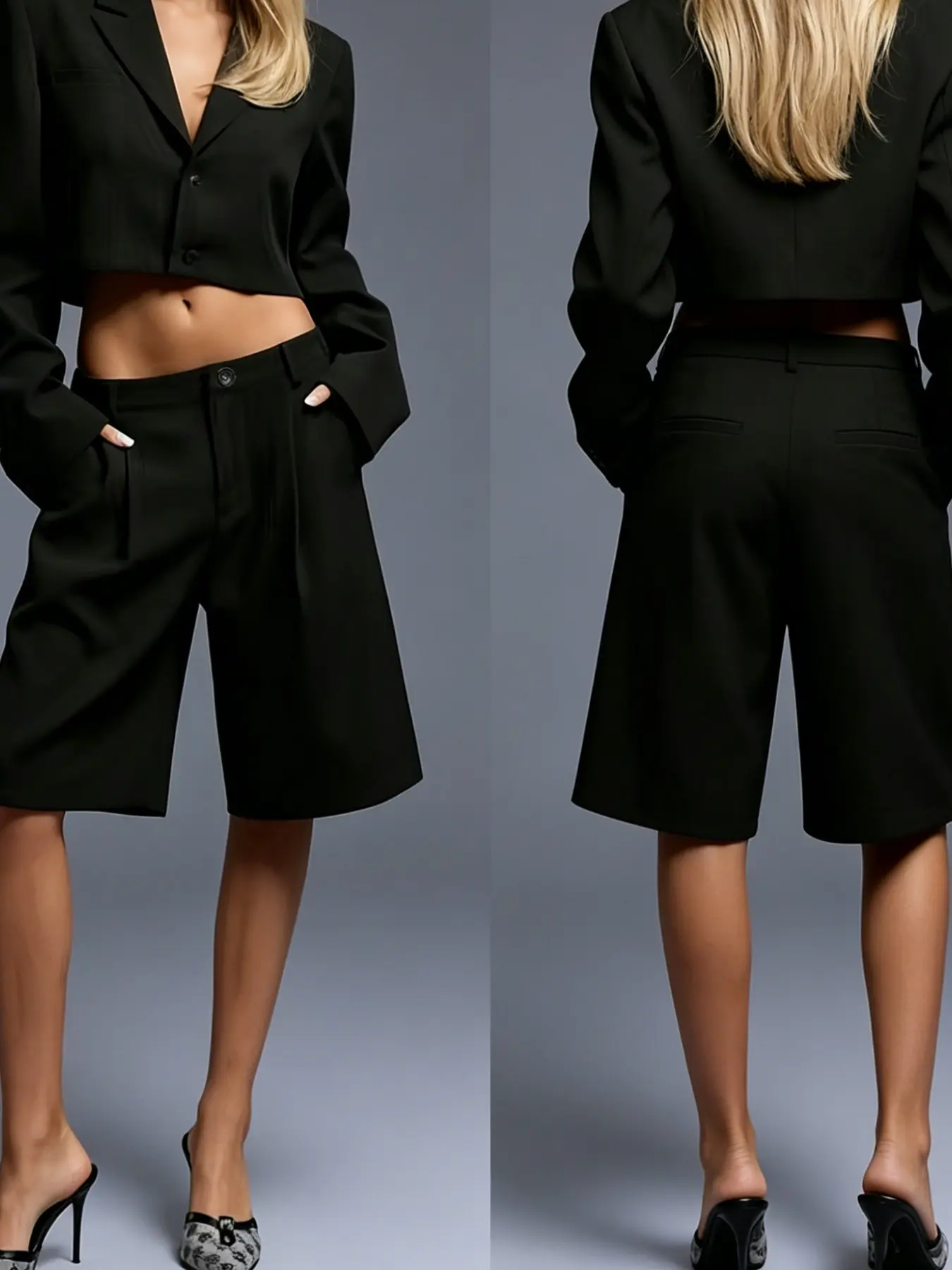 Elegant Women's Solid Color Slim Fit Low Waist Shorts, Chic and Comfortable Summer Bottoms, Perfect for Casual Wear