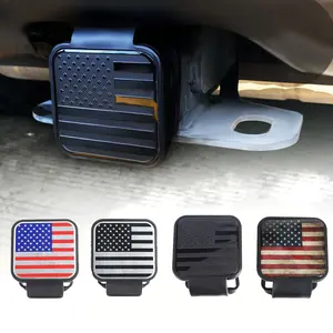 2 Inch Trailer Hitch Cover, Heavy Duty Rubber Tow Hitch Plug, Waterproof Dustproof Receiver Protector for Truck, SUV, Jeep & RV