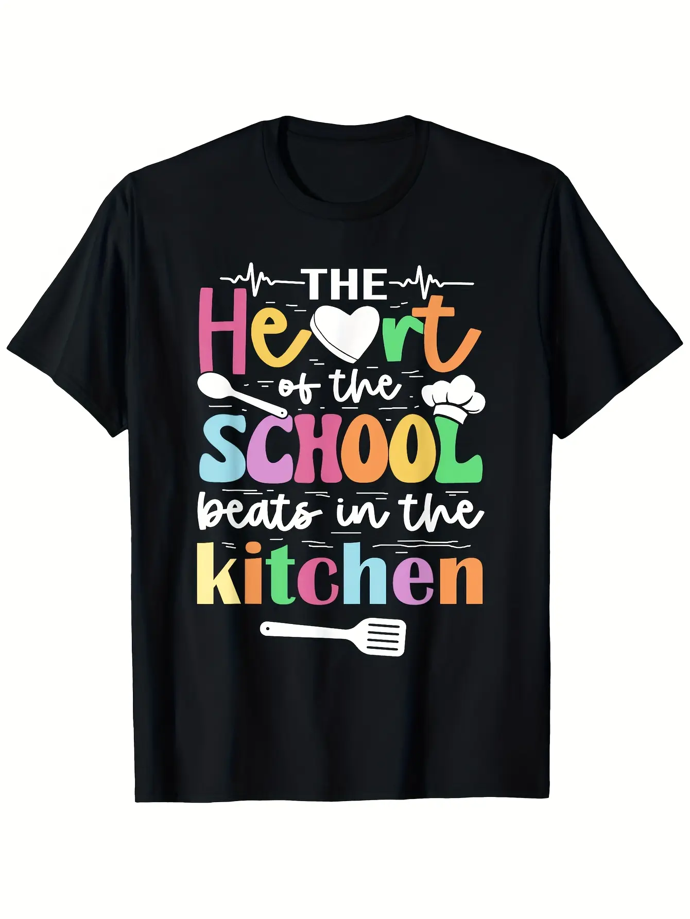 School Cafeteria Worker Gift - Vintage Kitchen Gra unisex soft cotton short sleeve t shirt, vintage graphic casual tee for men women teens, perfect birthday holiday gift for camping travel gym daily street  wear