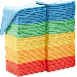 Microfiber Cleaning Cloth,10 Pack Cleaning Rag, Microfiber Towels For Cars, Premium All Purpose Car Cloth, Dusting Cloth Cleaning Rags, Absorbent Towels, House, Kitchen, Window, 12"*12"