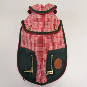 Pre-owned GUCCI Canvas Bag Accessories Plaid Harness G25050794