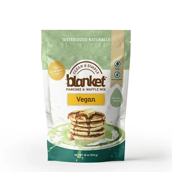 Vegan Pancake & Waffle Mix – Just Add Water, No Preservatives – Clean Breakfast Staple with Homestyle Taste – Non-GMO, Comfort Food Classic – 16 oz (1 Pack)
