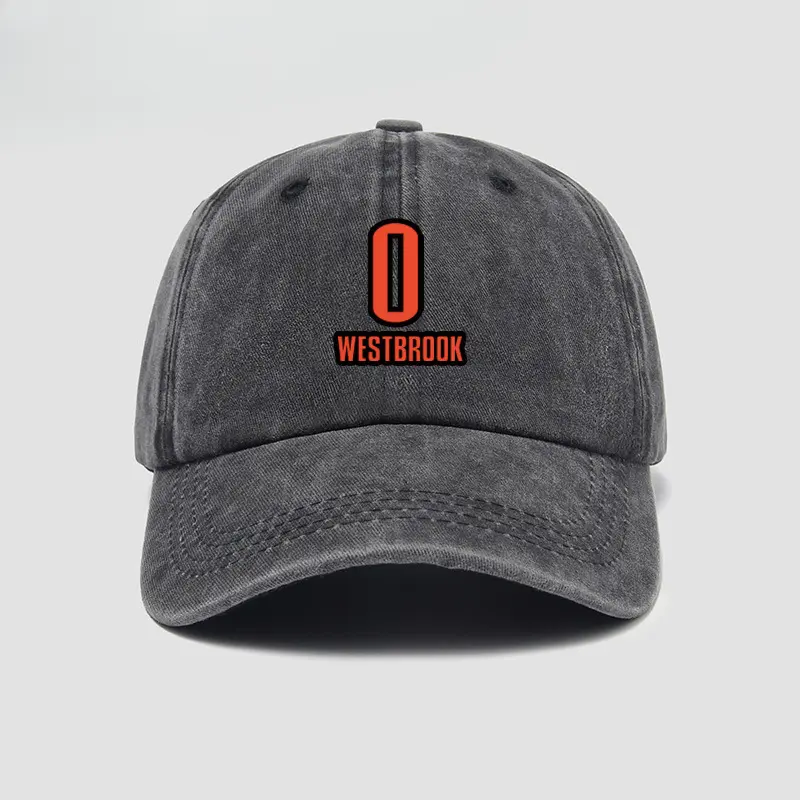 Westbrook#0 Basketball Player Vintage Washed Black Baseball Cap✨