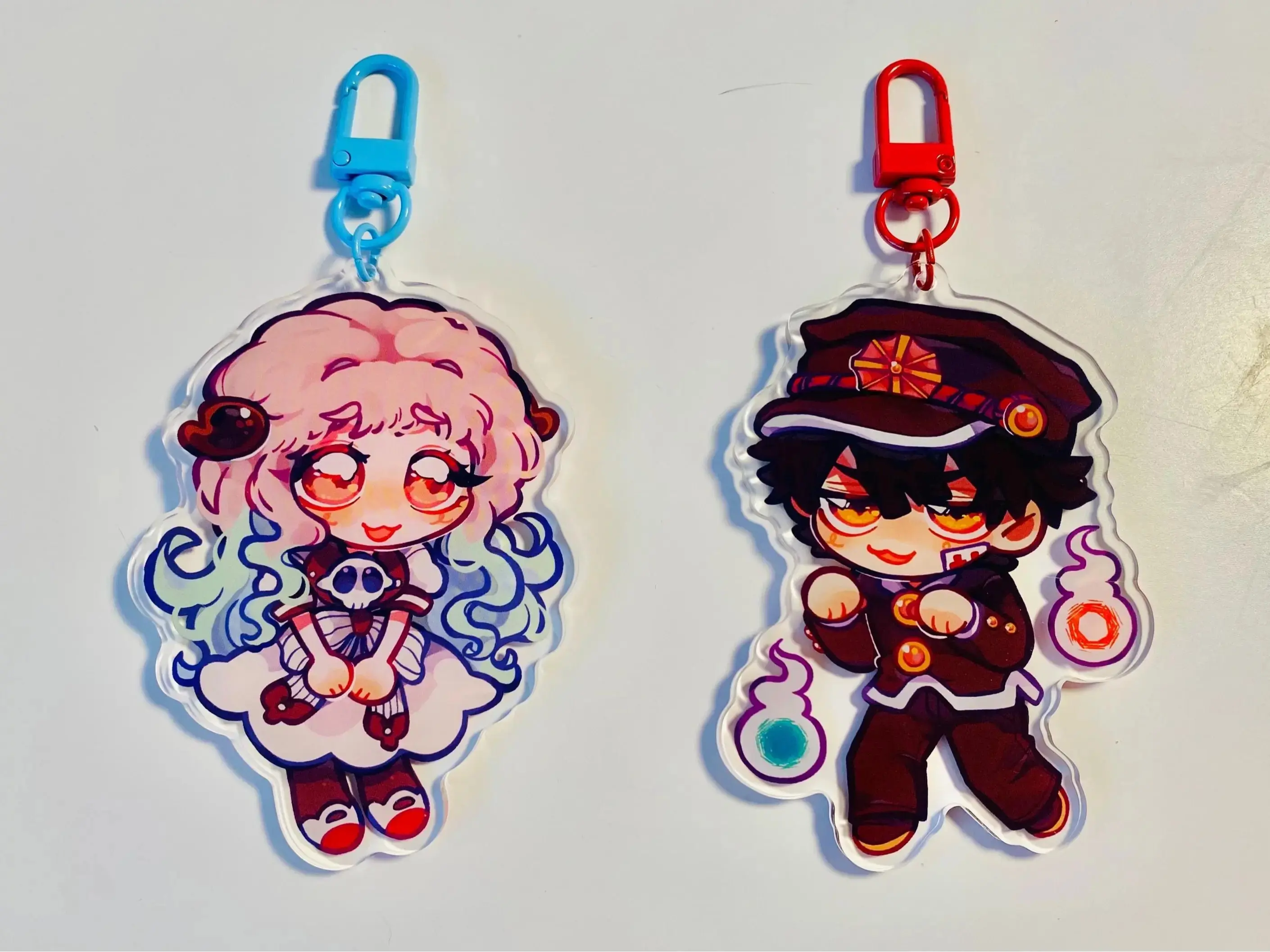 Toilet Bound Hanako Kun Acrylic Keychains, Cute Anime Keychain, Tbhk Anime CharmCute Acrylic Keychain, Unique Gifts, Cute Acrylic Keychains Perfect for Fans & Collectors, Bag Accessories, Kawaii Merch Gifts