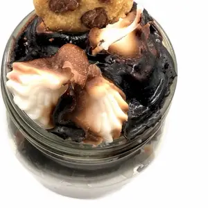 Chocolate cookie swirl candle