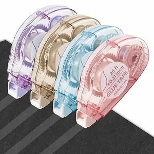 Glue Tape for Scrapbooking, Scrapbook Tape 4 Pcs, Double Sided Tape Roller for Crafts, 26 Ft x 0.31 In Tape Runner, Junk Journal Supplies, Scrapbook Supplies & Craft, Photo, Tape for Gift Wrapping.