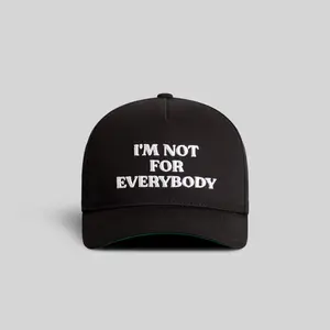 Field Grade Not For Everybody Black Trucker Hat | trucker hat | twill | adjustable | mesh back | snapback | dad hat | statement | unisex | casual | bold | Trendy Hat 2026 | Streetwear Headwear | Fashion Cap | Summer Hat | Outdoor Cap | Sun Hat | Cool Hat