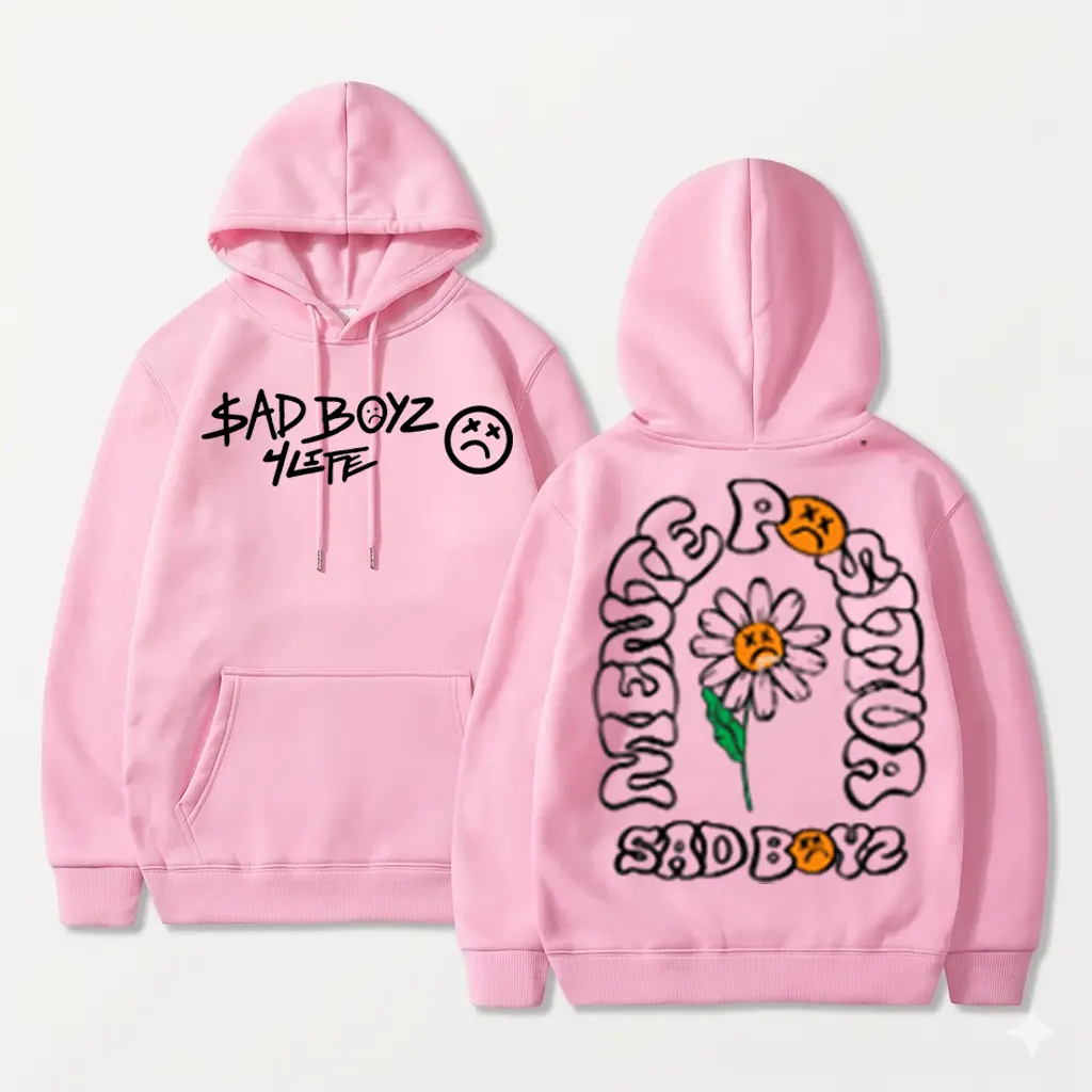 Junior H Sad Boyz 4Life Pink Hoodie, T-Shirt – Regional Mexican Hip Hop Merch, Unisex Streetwear Top, Sad Boys Girls Music Gift