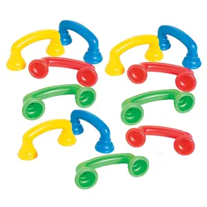 5 3/4" x 2 1/2" Read To Self Solid Color Plastic Phones - 12 Pc.