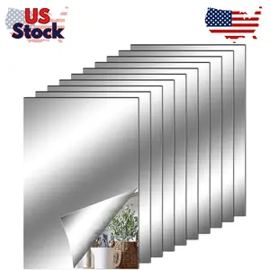 10 Pieces Flexible Mirror Sheets (4x6 Inch) 10 Pieces Flexible Mirror Sheets (4x6 Inch)