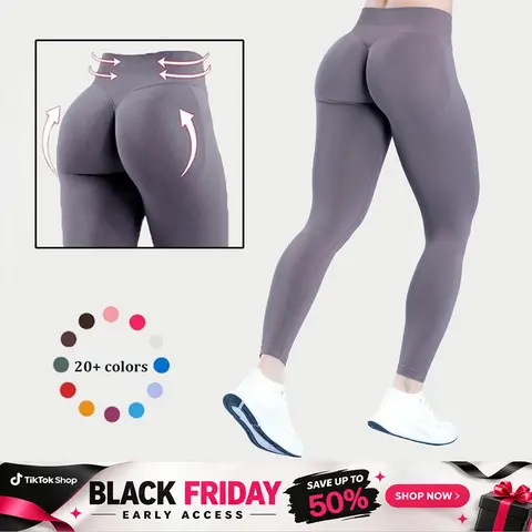 DEEFY Impact Leggings Gymwear Seamless Workout Gym Women Scrunch Butt Lifting Pants Sportswear Sports Slim Fit Tummy Control Yoga