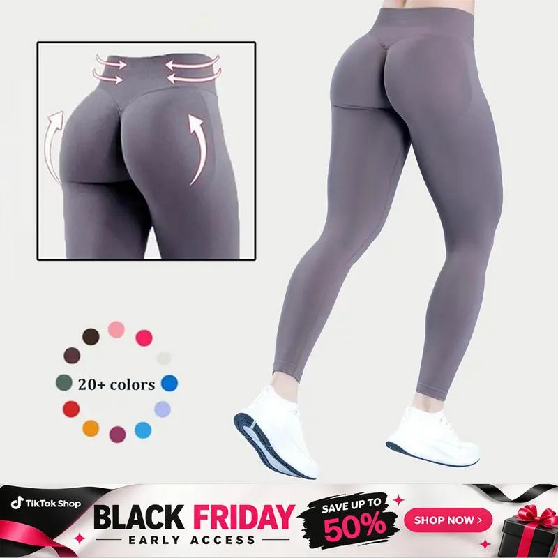 DEEFY Impact Leggings Gymwear Seamless Workout Gym Women Scrunch Butt Lifting Pants Sportswear Sports Slim Fit Tummy Control Yoga