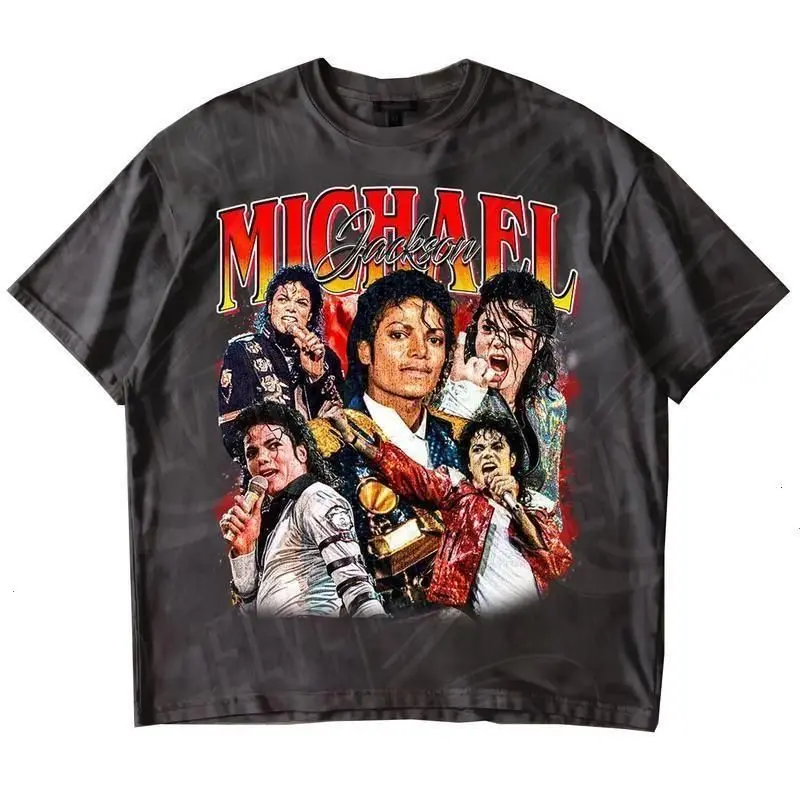 Vintage Michael Jackson Graphic Tee, Y2K Pop Icon Shirt, Unisex Thriller Fan Gift, Crew Neck, Graphic Print
