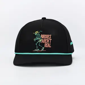 ShankitGolf UFO Joe Birdies Arent Real Hat - Adjustable Snap Closure One Size Fits All Golf Cap 95% Polyester 5% Spandex