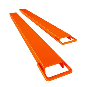 GARVEE Heavy Duty Steel Pallet Forklift Extensions: Versatile Lengths (60", 72", 84", 96") & Colors (Yellow, Orange), 4.5" Width, Max Load 4600 LBS, Sold in Pairs for Forklift Trucks