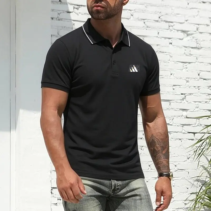 Men’s 7-Pack Polo Shirts with Pinned Collars, designed for business, golf, and casual wear; quick-drying, breathable, cool short-sleeve tops with premium embroidery Men’s 7-Pack Polo Shirts with Pinned Collars, designed for business, golf, and casual wear; quick-drying, breathable, cool short-sleeve tops with premium embroidery