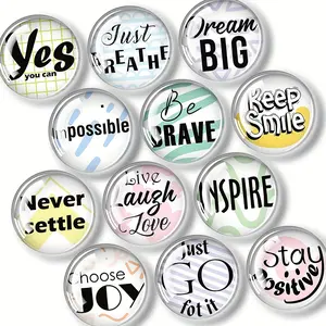 Round Letter Fridge Magnets - Adorable Decorative Magnets for Kitchen, Office, Whiteboard, Locker, Cabinet