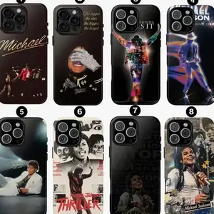 Michael 2026 Phone Case, Michael Jackson Iconic Glove Crystal, Legendary Singer Compatible with iPhone 8-17