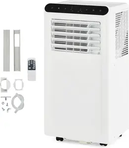 Garvee 8000 BTU Portable Air Conditioner for Rooms up to 400 Sq.Ft. with 4 Modes, Remote Control, Quiet Operation, Dehumidifier, Fan, Window Kit, 24-hour Timer, Sleep Mode, Energy Star Certified, 3-in-1 Cooling, 48dB Noise Level