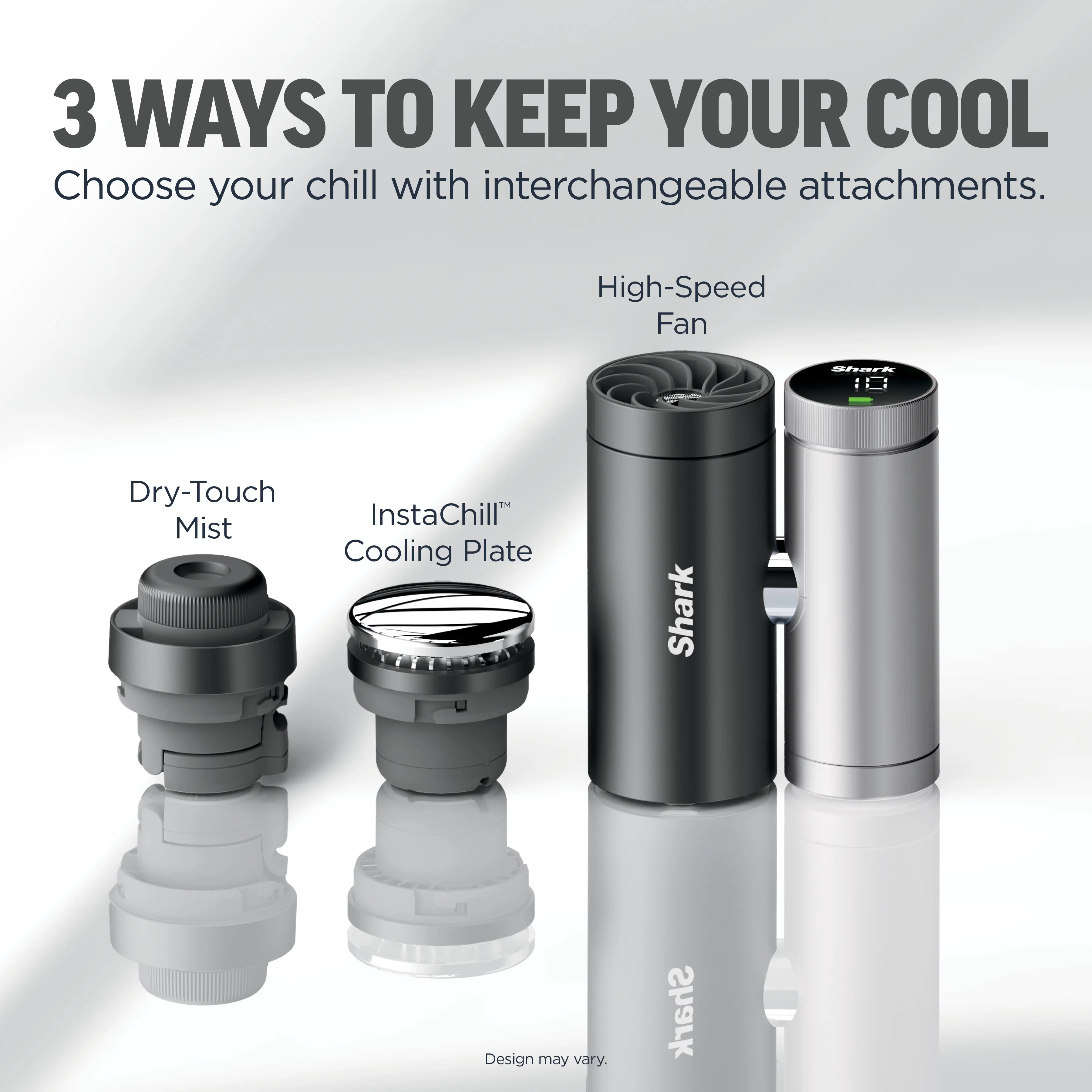 Shark ChillPill 3-in-1 Personal Cooling System, Carbon - FA022