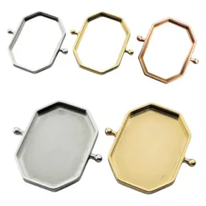 CONQUERing DIY Octangle Element Bezel Jewelry in Silver Gold & Matte Rose Gold for Personalized Resin Spinner Designs