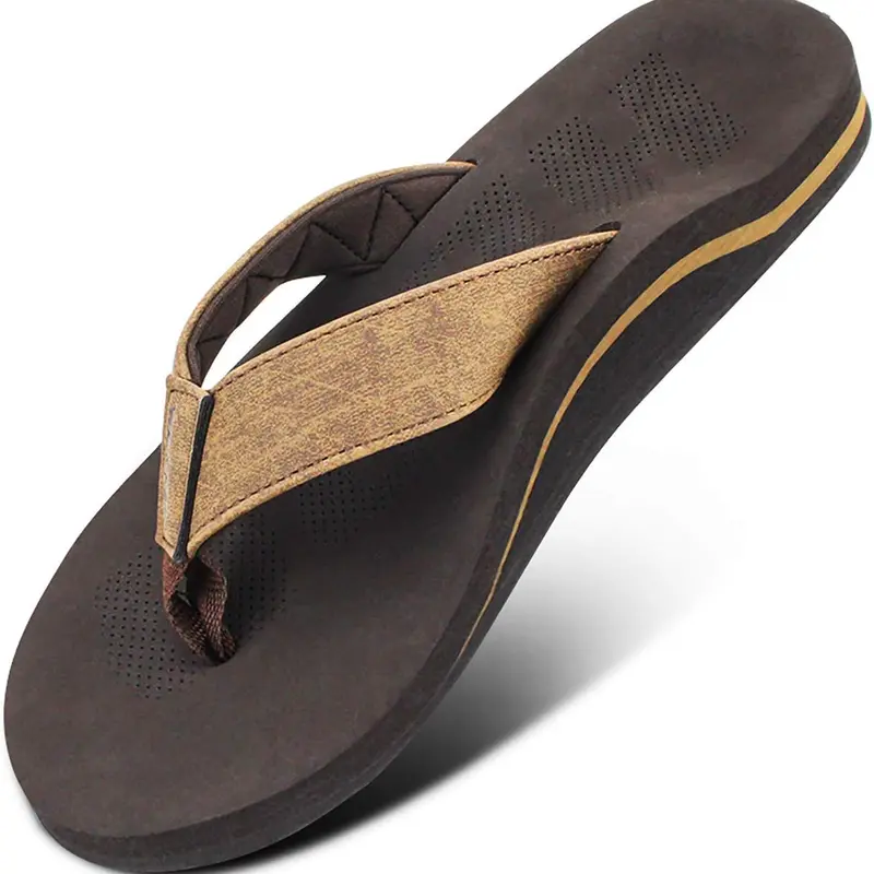 WALKHERO Men's Orthotic Arch Support Footwear - Fabric Sandals, Featherlight, Durable, Soft Foam EVA Cushion Footbed, High-Grip Open Toe Athletic Slides for Summer Beach, Casual Daily Errands