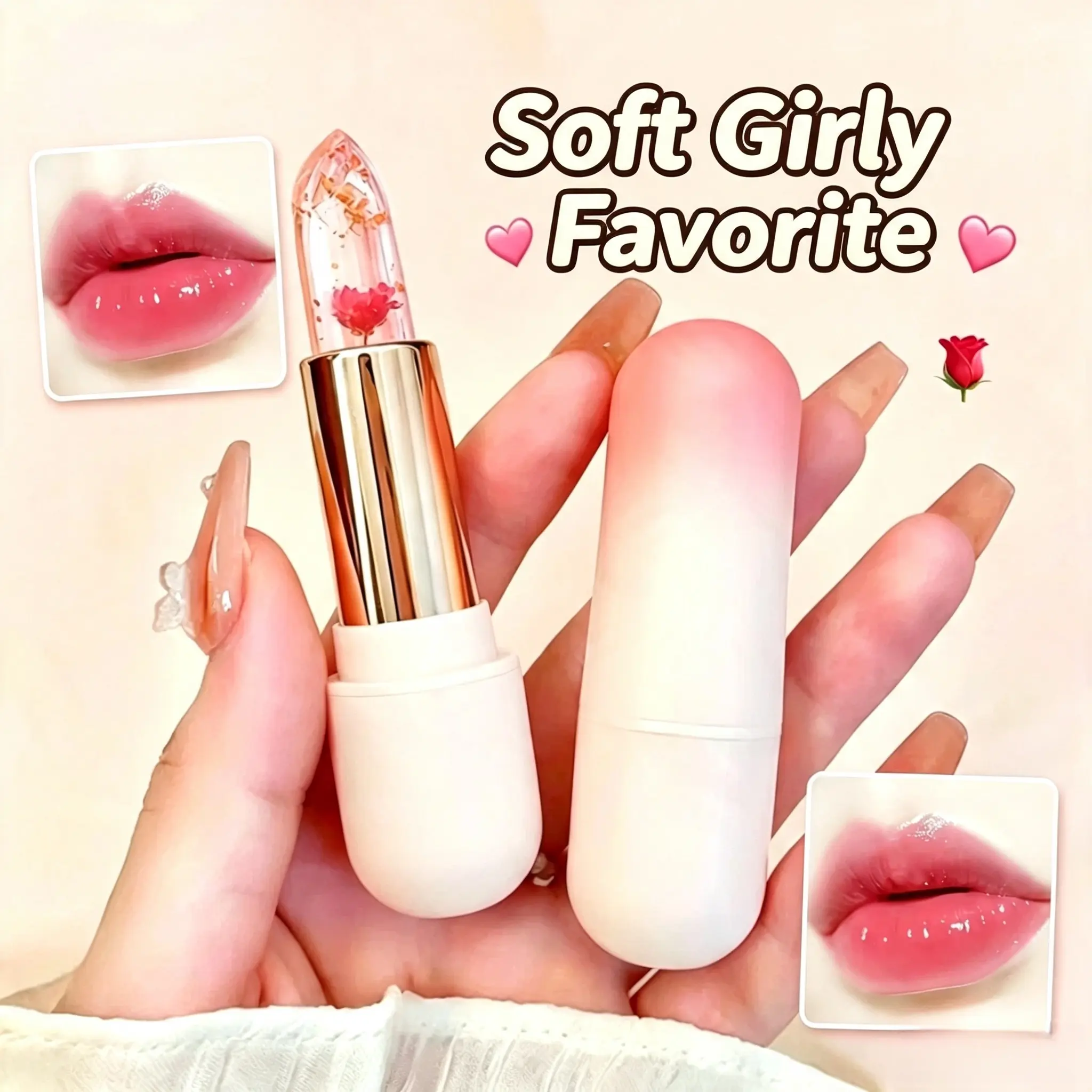 Temperature Color Changing Lipstick,Moisturizing Lip Balm, Compact HydratingGlossy Lip Glaze Stick, Plumping Lip Oil LipStick for Girls and Women, Color Lipgloss, Lipmoisturizer gloss, Hydrate, Lip Glow, Lip Care