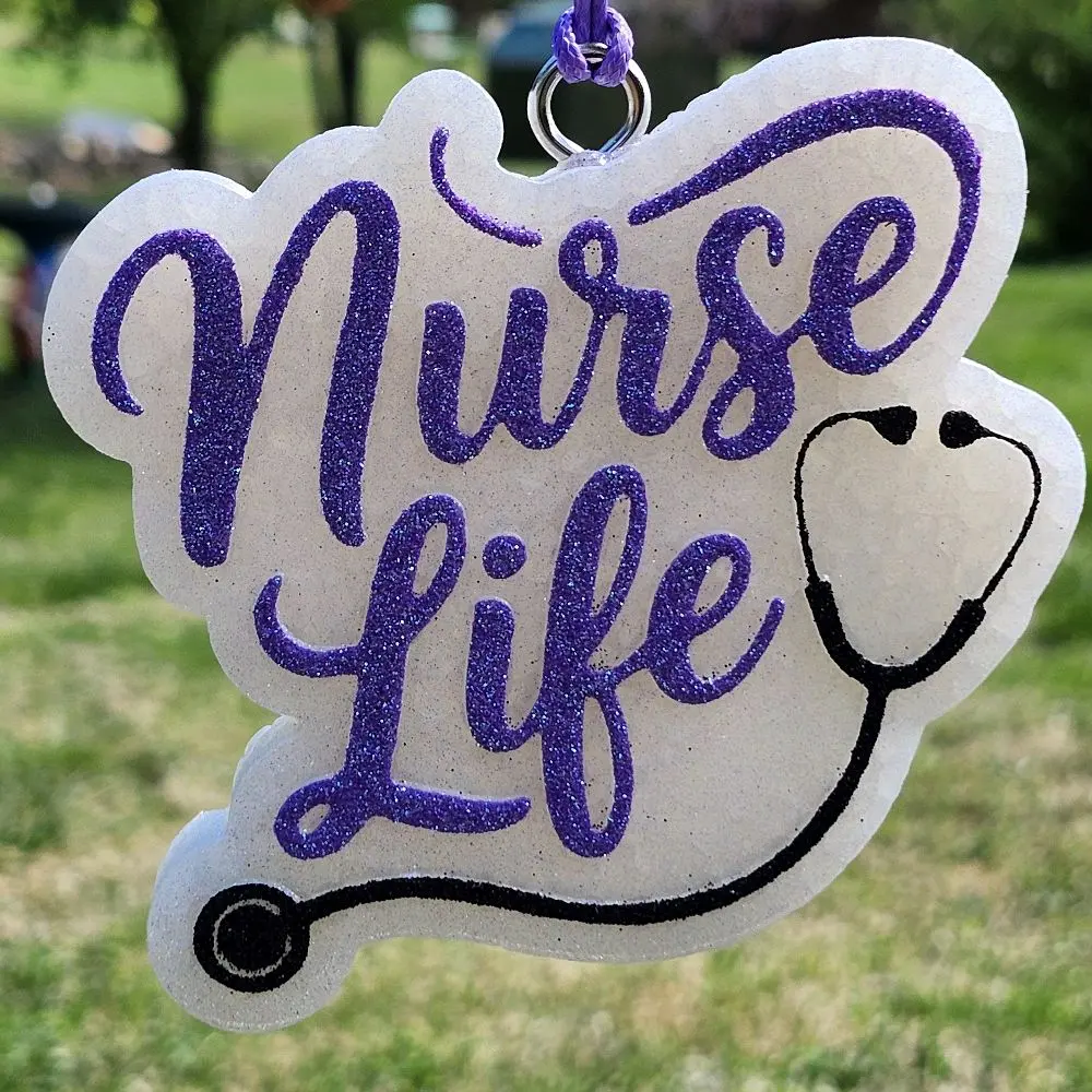 Nurse Life Car Freshie.  Scented and Hang From Your Rear View Mirror. #nurse ##carfreshies ##freshies